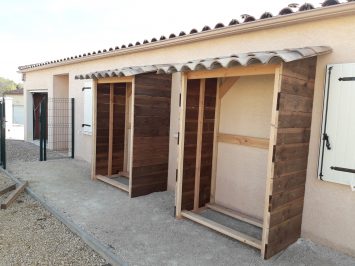 Bucher rangement bois abris bois