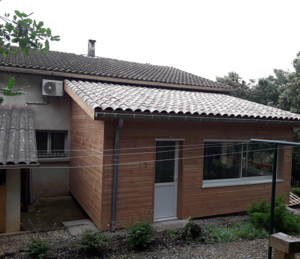 Extension ossature bois Nimes