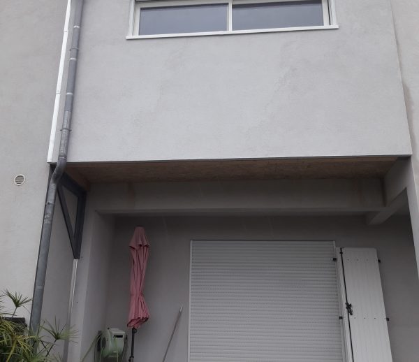 Extension ossature bois entre deux batiments